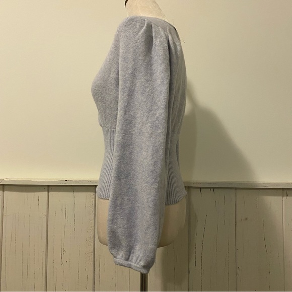 NWT Madewell Small Blue It’s Gonna Be Me Cropped Sweater - Picture 4 of 14